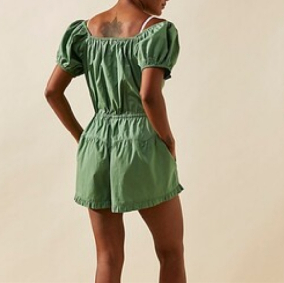 Free People A Sight For Sore Eyes Cotton Romper - Picture 2 of 12